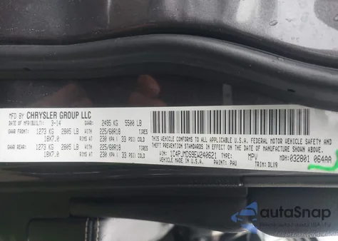 2014 Jeep Cherokee Limited z USA, uszkodzony, nr VIN 1C4PJMDS9EW240621